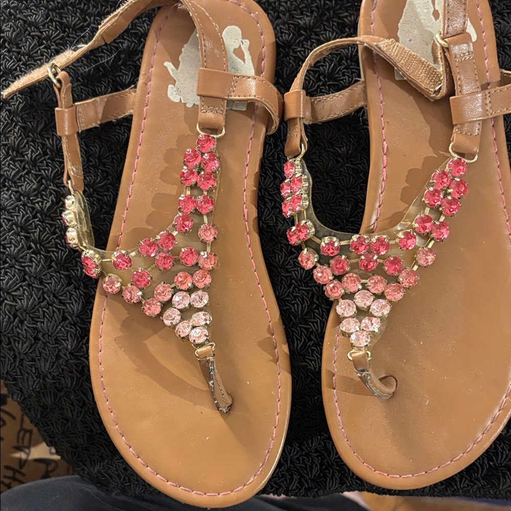 Elegant Disney Beaded Sandals 3 1/2